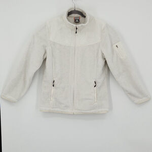 Nike ACG Women’s L White Fleece Light Full Zip Jacket Gorpcore Athleisure